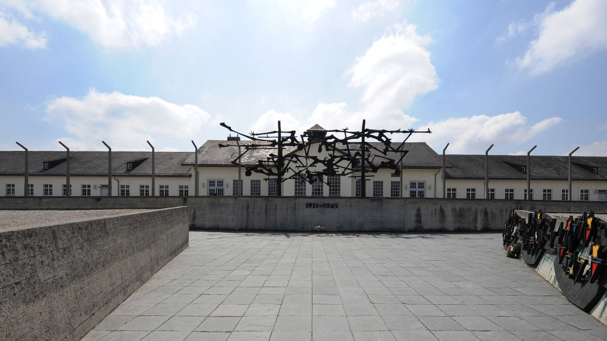 Koncentrationslägret Dachau i Tyskland.
